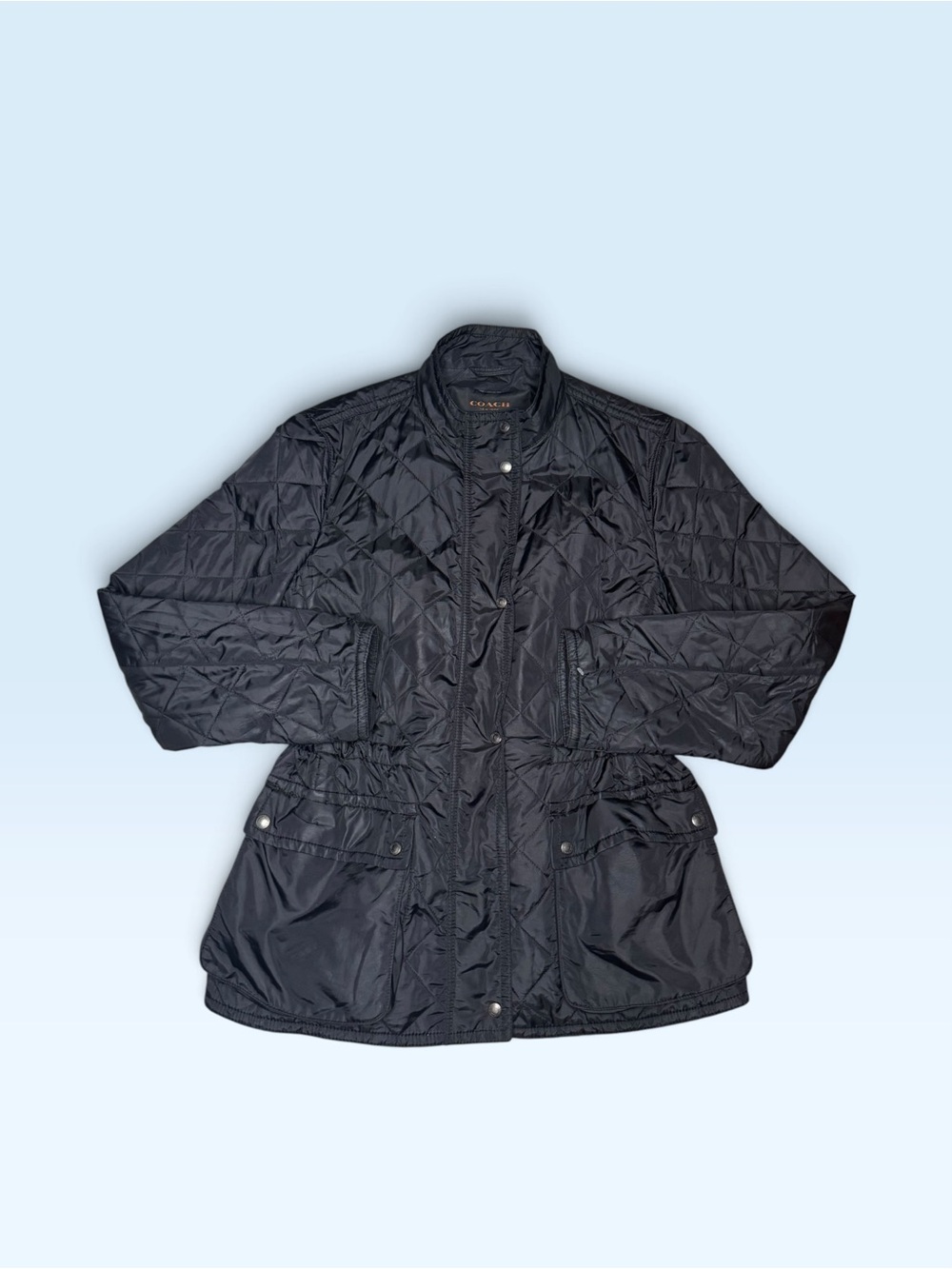 Coach Black Light Quilted Jackey